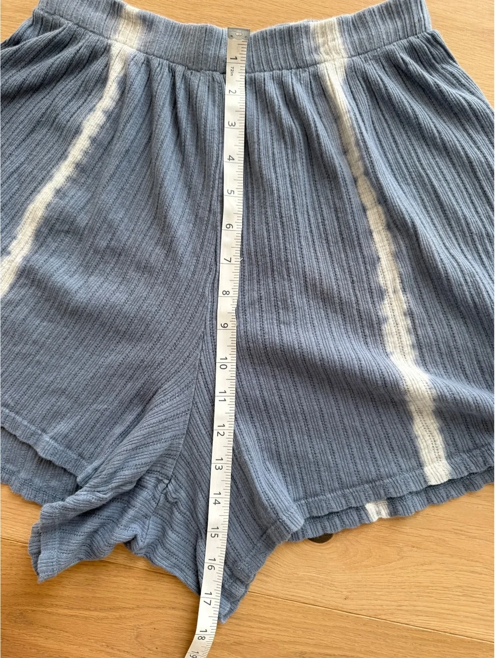 Intimately Free People Little Dream Blue Tie-dye Pointelle Pull-on Size Small